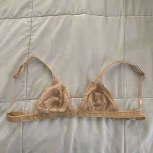 Brandy Melville nude lace bra